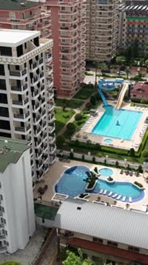 Vertical Video Coastal Splendor Luxury Complex Gracing the First Shoreline