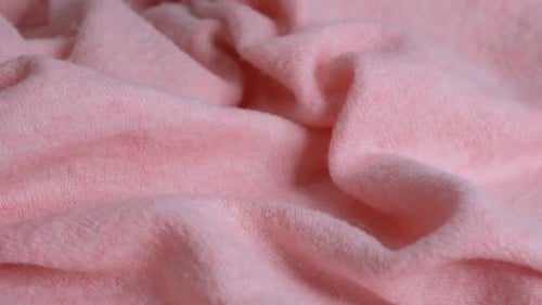 Soft Pink Fabric Wool Background Alpaca Wool Mohair Clothes Texture Closeup Natural Cashmere Soft