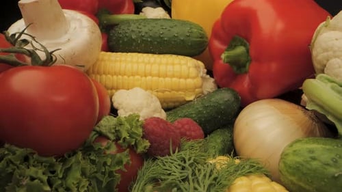 Fresh Vegetables Close Up Colorful and Healthy