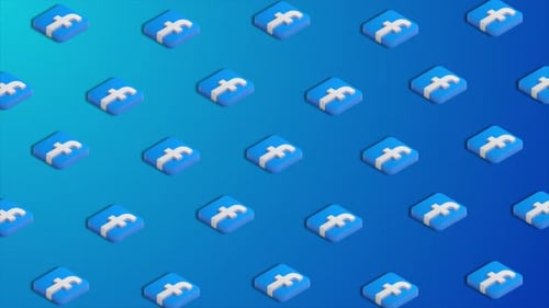 Loop de fundo de animação de Ícones de mídia social do