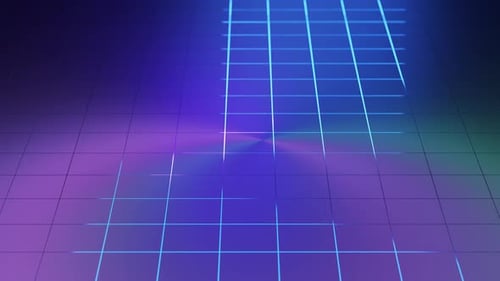 Abstract animated motion background. dark technology looped backdrop. grid pattern