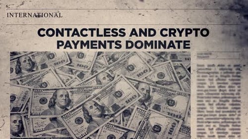 Animated Newspaper Headline with Glitch Effect