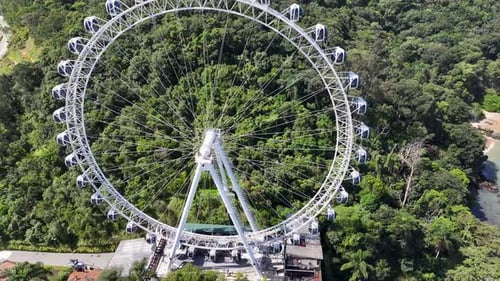 Stunning Ferris Wheel At Balneario Camboriu In Santa Catarina Brazil.