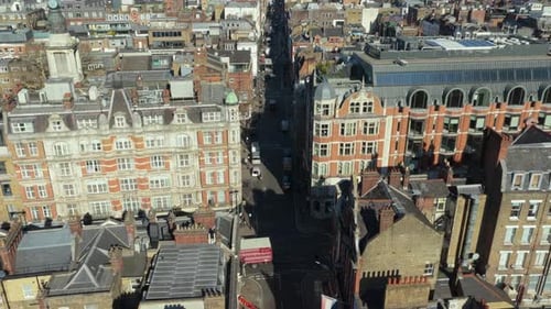 Aerial View of a Street in London, England