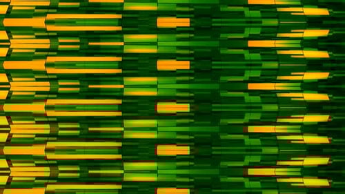 abstract green wave line