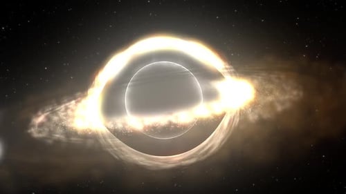 Simulation de trous noirs dans l'espace interstellaire