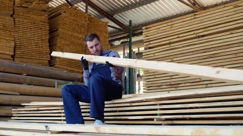 Concept Sale of Lumber Builder is Considering Wood Planks Concept Wood Processing Business Wood