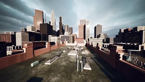 Rascacielos y edificios altos y delgados de Manhattan en la ciudad de Nueva York