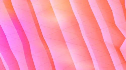 Abstract Pink Orange Polygonal Gradient Background Animation