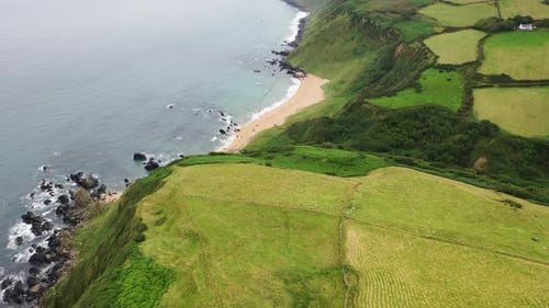 Aerial View of the Waterpark in Moville County Donegal Ireland