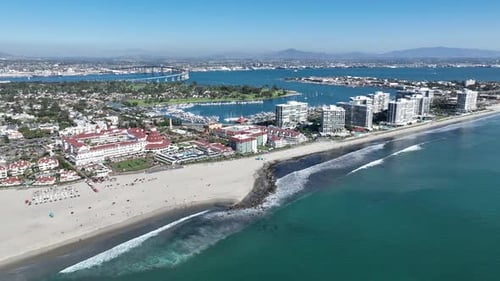 Conorado Beach At San Diego In California United States.