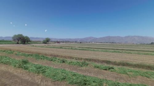 Drone travel out of a Field