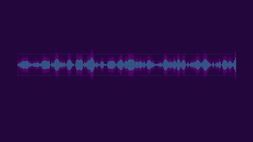 Animated Audio Track Element on the Alpha Channel for Scifi Interfaces