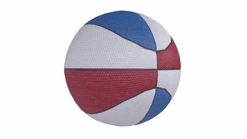 All Star Basketball 3d object rotating loop