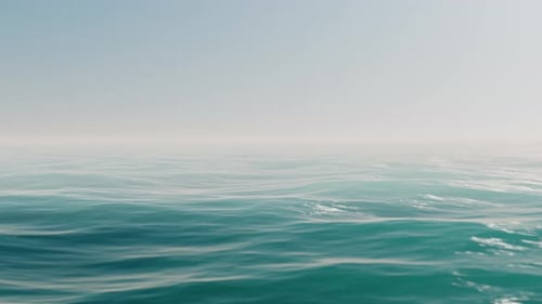 Seamless Loop Of A Tranquil Ocean Waves.