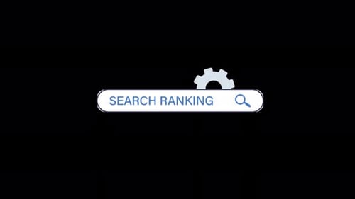 Search Ranking Concept Animation Video - Transparent