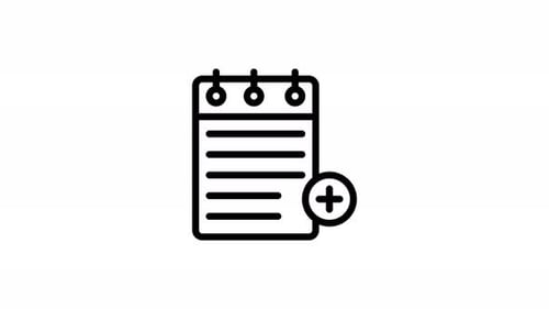 animación de iconos de líneas de lista para hacer