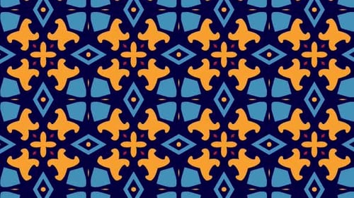 Vibrant Abstract Geometric Kaleidoscopic Pattern Loop