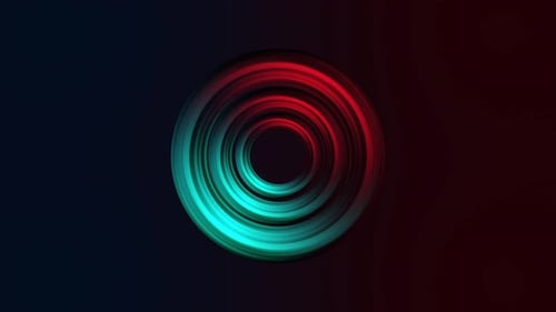 Abstract Concentric Rings Hypnotic Loop Animation