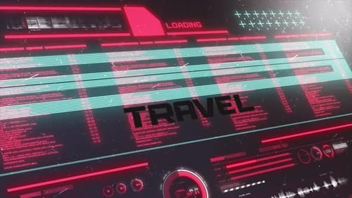 Digital Data Background Travel