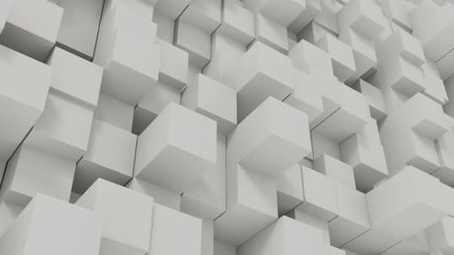 Abstract Geometric Cubes Dynamic Wall Background Animation