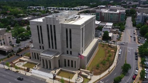Aerial View of Governmental Building Complex