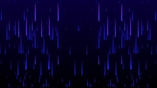 Falling Neon Digital Lines Abstract Background Loop