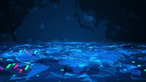 Stock market graph and global economic business growth 2