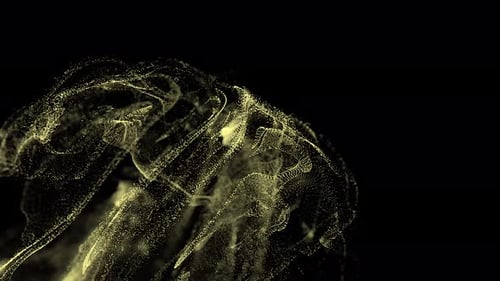 Abstract digital particle wave and light abstract background