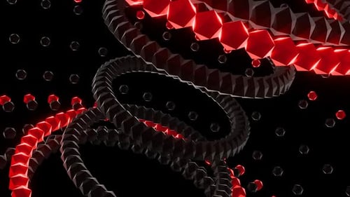 Dynamic 3D Loops with Vibrant Colors for Captivating Music Visuals