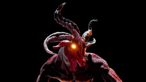 Goat Demon Baphomet VJ Loop