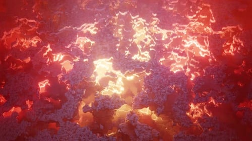 Glowing Lava fire Background 4k