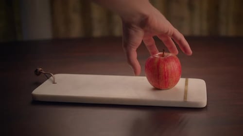 An Elegant and Minimalist Marble Serving Board Complete with a Beautiful Copper Handle