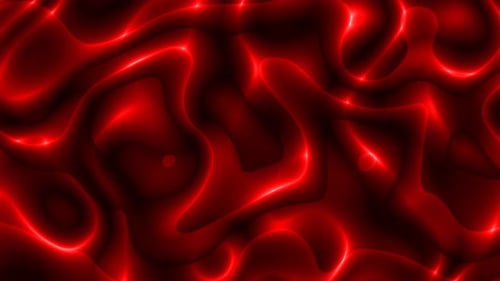 Abstract Red Glowing Fluid Motion Background
