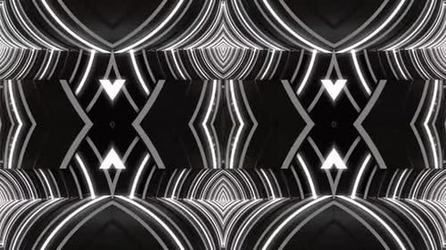 Dynamic abstract tunnel with glowing light lines creates futuristic motion