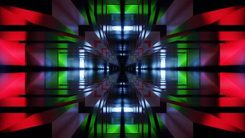 Vivid Abstract Light Display with Dynamic Shapes for Immersive Music Experiences