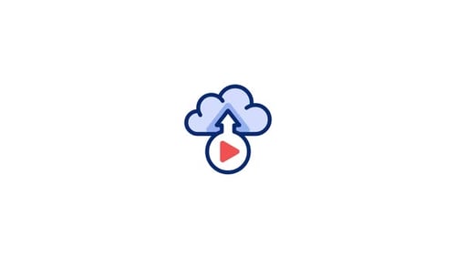 Animiertes Cloudcomputing-Symbol