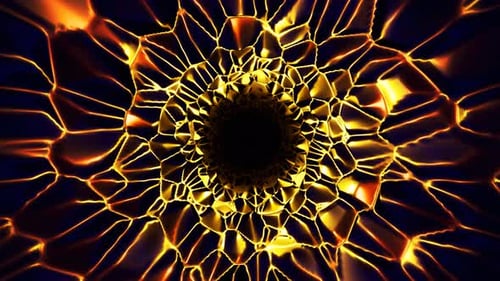 yellow fiery tongues flash to the music beat vj loop background