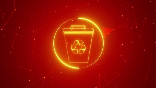Recycle Bin Icon Background Loop
