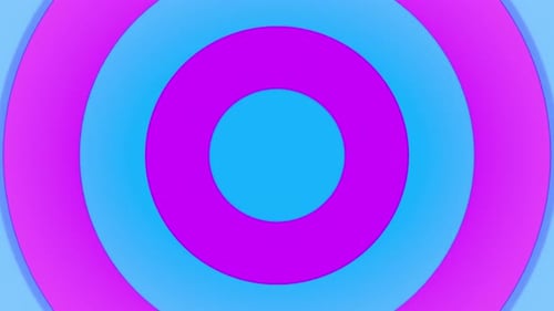 Colorful concentric circles pattern