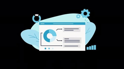 Animated Data Analytics Dashboard User Interface