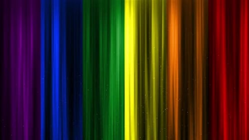Abstract Rainbow Vertical Light Rays Looping Motion Background