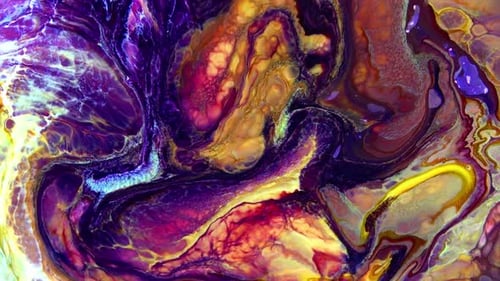 Perfekter mehrfarbiger Fluid Paint Bewegungshintergrund 48