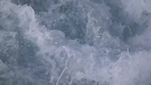 Water sloshing in slow motion