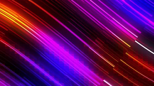 Vibrant Digital Light Trails Background