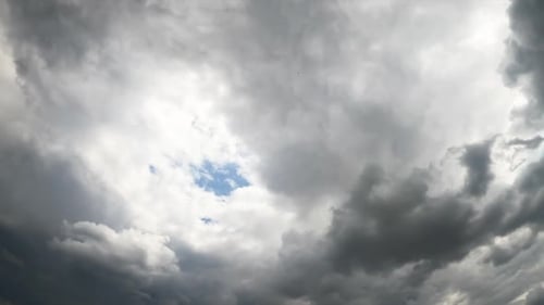 Dramatic Time Lapse of Dark Storm Clouds