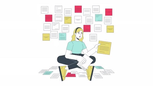 Remember everything line 2D animation