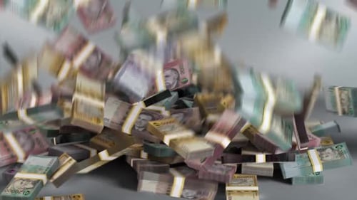 Monnaie arménienne - Drams empilés qui tombent - Monnaie arménienne