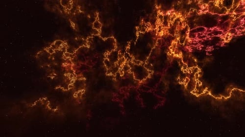 Abstract Space Background with Glowing Energy Plasma Lines