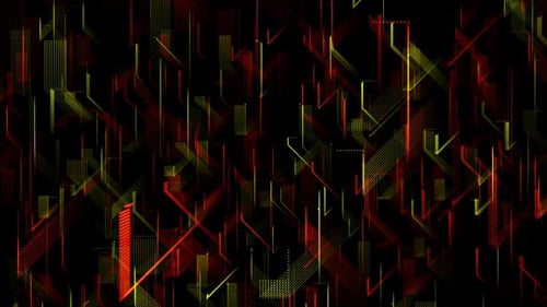 Digital Abstract Geometric Lines Moving Background